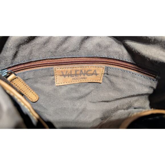 Vilenca Holland Woven Leather Crossbody Purse Bag Brown Cognac Handbag - Picture 5 of 6